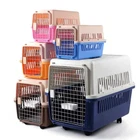 Colorful Plastic Small Animal Transport Shipping Cage Airline Pet Carrier Medium