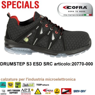 SCARPE ANTINFORTUNISTICA COFRA DRUMSTEP ESD S3S FO SR ind