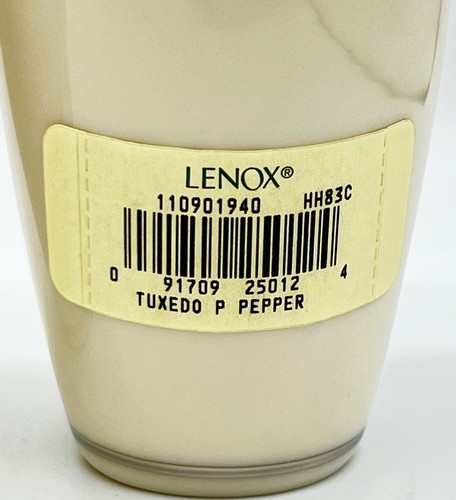 NWT LENOX TUXEDO PLATINUM SALT & PEPPER SHAKER SET, PRESIDENTIAL SHAPE - Picture 9 of 10