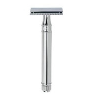 Edwin Jagger Chrome (long) De Razor W/ Feather Blades 5 Ct. Edwin Jagger Chrome (long) De Razor W/ Feather Blades 5 Ct.
