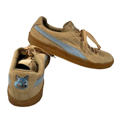 Maison Kitsune X Suede Lace Up Men Sneakers Casual