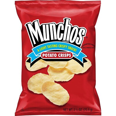 Munchos Regular Potato Crisps, 4.25 oz. Bags (Pack of 9) 