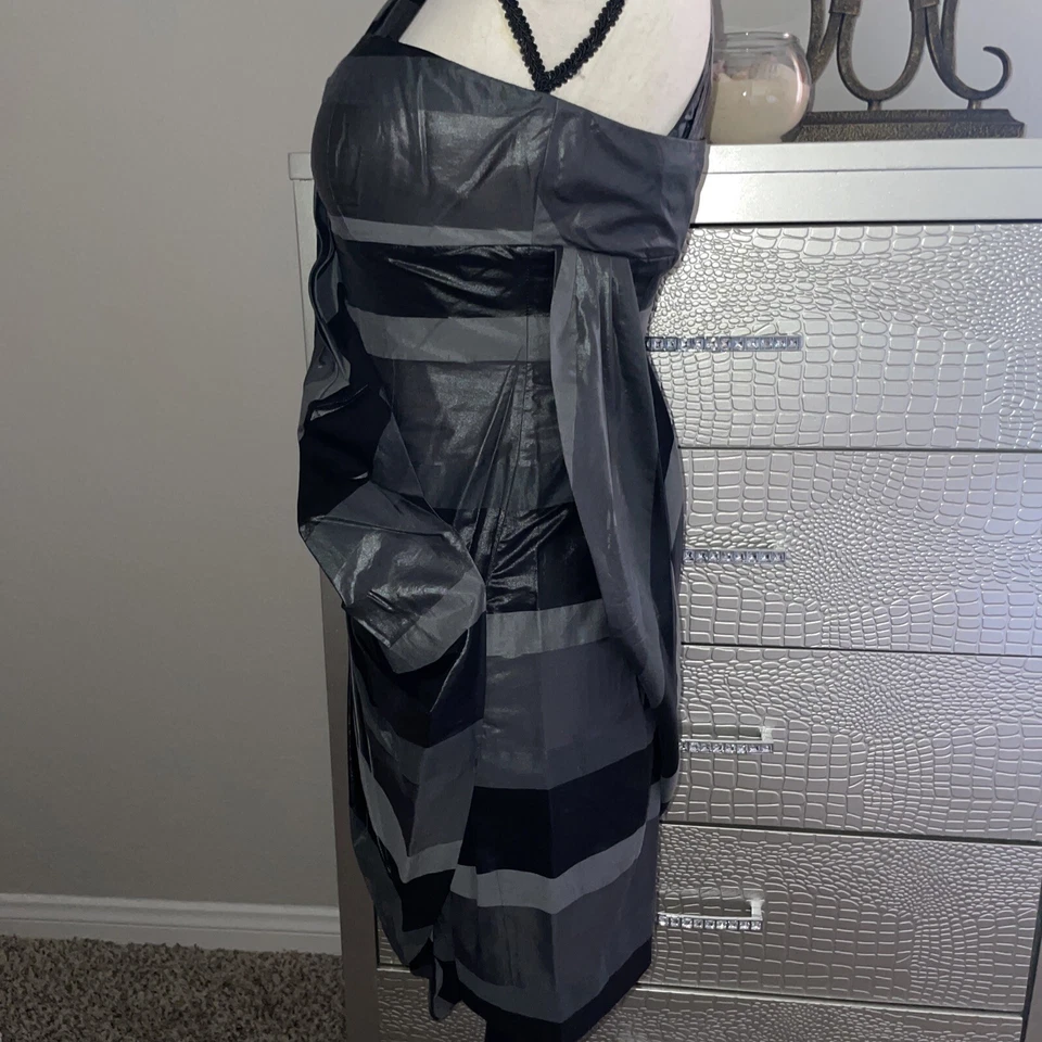 NUEVO CON ETIQUETAS L.A.M.B. Vestido de cóctel de un hombro, talla 4 Foto 4 de 4