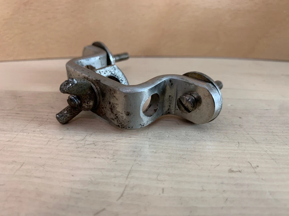 SLINGERLAND Radio King Floor Tom Bass Drum Leg Spur Bracket Mount Holder 50s Vtg - Image 3 of 4