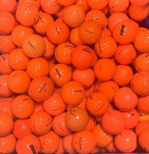 24 Orange Assorted Used Golf Balls TopFlite Pinnacle Nitro etc - 5A Grade AAAAA
