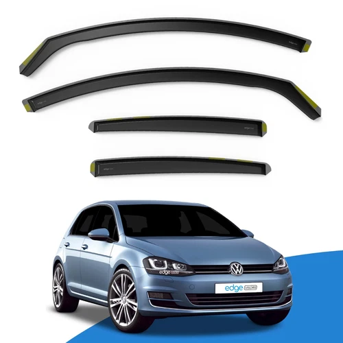 VW Golf MK7 2012-2020 5 Door Hatchback Wind Deflectors Rain Visor Guards 4pc