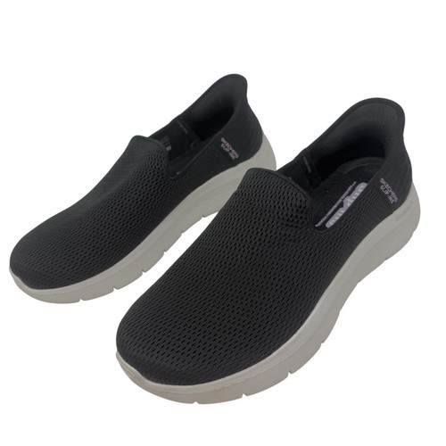 Skechers Slip-Ins Go Walk Womens Size 11 Wide Shoes Black Hands Free Sneakers - Picture 2 of 8