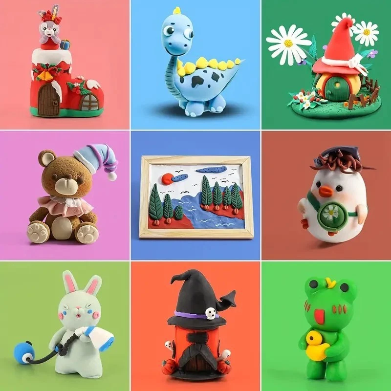 12/24/50 Colors Magic Clay Nature Color DIY Air Dry Clay Best Present - Image 4 of 4