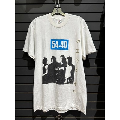 Size L - 80s 54-40 Show Me Vintage Canadian Band Tour Shirt Fight For Your Love
