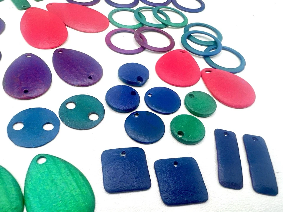 62 шт. винтажные фурнитура в форме меди с эмалированным покрытием для изготовления ювелирных изделий лот A - Изображение 3 из 4