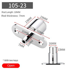 Zinc Alloy Sliding Door Locks with Keys Lengthening Window Security Lock Antithe