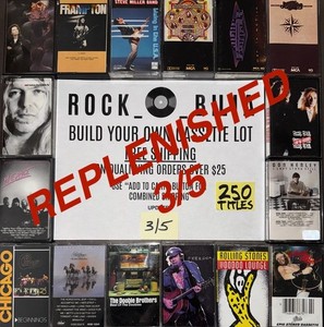 $1 & UP CLASSIC ROCK BUY $25 & GET FREE SHIPPING BUILD YOUR CASSETTE TAPE LOT