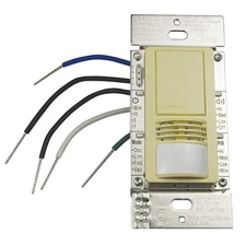 LUTRON MS-A102-IV Occ Snsr,PIR/Usonic,120-277V AC,Ivory 36WH03