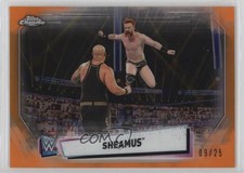 2021 Topps Chrome WWE Image Variations Orange Refractor 9/25 Sheamus #IV-16 nd3