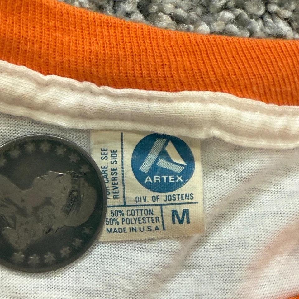 Camiseta de béisbol MLB vintage años 70/80 Artex Baltimore Orioles logotipo de pájaro MLB para hombre M Foto 3 de 4