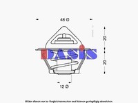 AKS Dasis Thermostat, KüHlmittel U.A. FüR Audi, Ford, GM Korea, Opel, VW