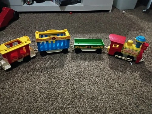 Vintage 1973 Fisher Price Little People Circus Train Set #991