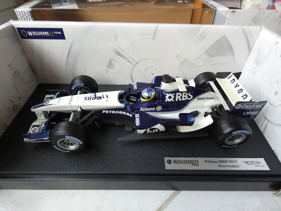 Williams Bmw FW27 Nick Heidfeld #8 2005 1/18 Hotwheels Mattel F1 Formula 1 - Immagine 2 di 4