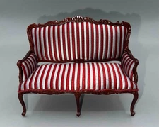 MINIATURE DOLLHOUSE 1:12 BESPAQ "PALAIS" SETTEE - 4440SSR-MH