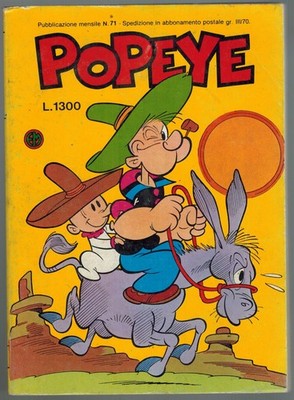 Popeye 71 La Preziosa Statuetta Editoriale Metro 1987