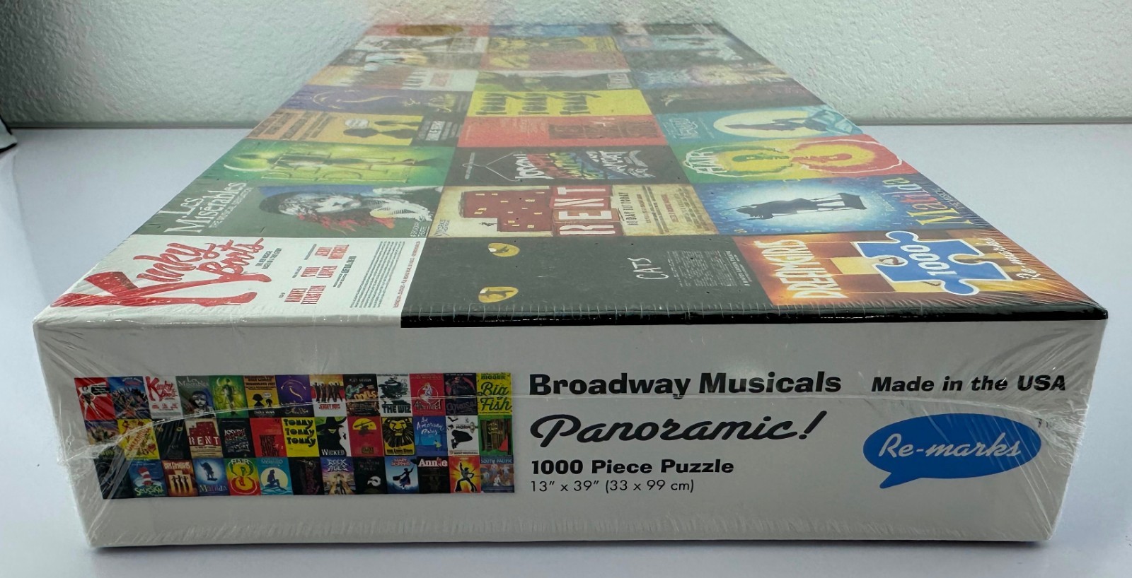 Broadway Musicals Re-marks Panoramic 1000 Pc Puzzle.  New and factory Sealed