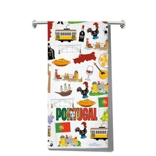Portugal Trip Kitchen Towel - Portugal Souvenir Gift - Dish Towels - Housewar...