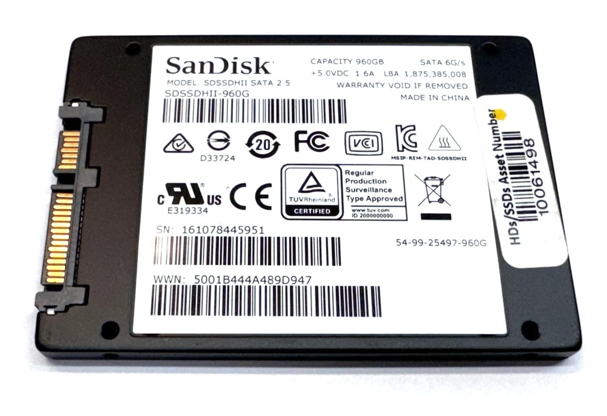 SanDisk Solid-State Drives 960 GB Storage Capacity for sale | eBay