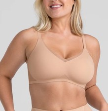 HoneyLove Crossover Bra Size 1X Beige Lined Wireless Comfort Multiway Padded