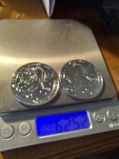 2 Troy Ounces Fine Solid Silver. A pair Of £2 Coins The Lion And The Eagle. Mint