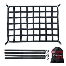 Surmountway Heavy Duty Cargo Net - 1100LBS Capacity - Adjustable Cam 66" x 50"