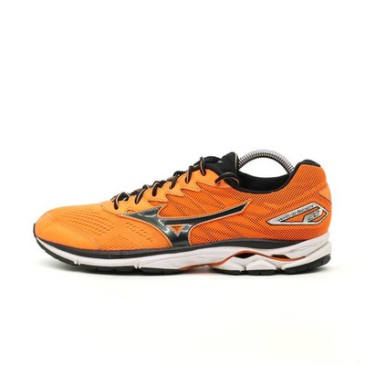 Mizuno Herren Wave Rider 20 Sneaker Orange Mesh Atmungsaktiv Laufschuhe EU 44