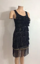 Express Flapper Dress Lined Womens Small