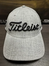 Titleist Golf Tour Classic  FJ/ProV1 Adjustable Hat COLOR: Heather Gray / Black