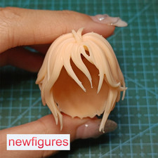 1/6 1/12 1/18 Girl Hair Sculpt Fit 12" 6" 3.75" Female Figure Head Body FT2316
