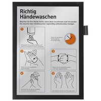 Durable Magnetrahmen Selbstklebend Duraframe Note Schwarz A4, 1 St.