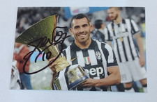 AUTOGRAFO CARLOS TEVEZ CARLITOS MAGLIA 10 FOTO SCUDETTO RARA ALLENATORE TALLERES