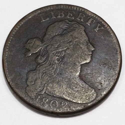 Photo of a 1802-P Large Cent from an eBay listing that sold on Jul 16, 2026