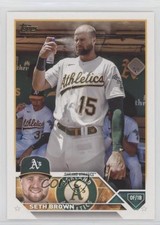 2023 Topps Series 1 SSP Image Variation Golden Mirror Seth Brown #148 lx3