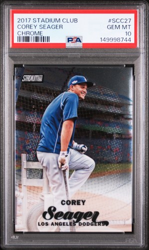 2017 TOPPS STADIUM CLUB CHROME #SCC27 COREY SEAGER PSA 10