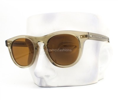 Oliver Peoples Rorke Sunglasses OV5509SU Clear Beige Brown Breath Logo w/case