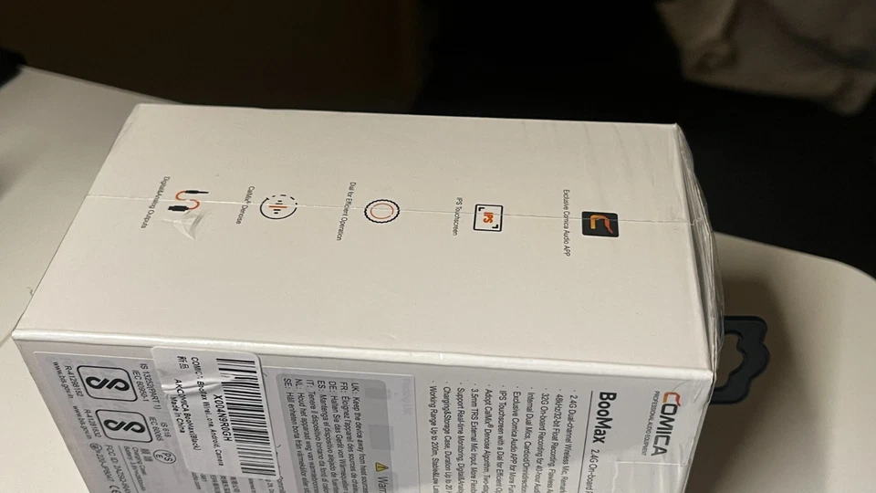 Micrófono de solapa inalámbrico COMICA BooMax 32 bits flotador 32 GB video para creadores Foto 3 de 4