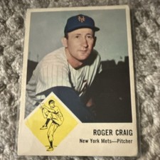 Fleer 1963 - Roger Craig #47 New York Mets Baseball Card Major League Baseball