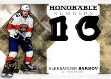 Aleksander Barkov Panthers Honorable Numbers 2017-18 UD The Cup Blank Back