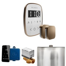Mr Steam ButlerFlex Max Steam Pkg w/TempoFlex Ctrl-Steamhead-Wht Nouveau Brnz