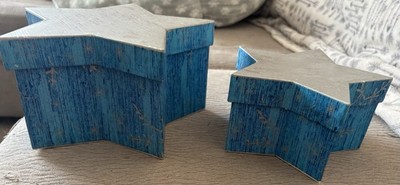 Cardboard Stackable Star Shaped Gift Boxes-two