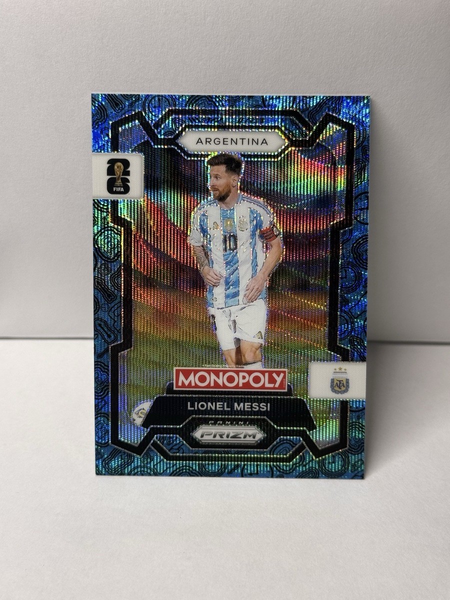 2026 Panini Monopoly Prizm FIFA World Cup 26 Lionel Messi Blue