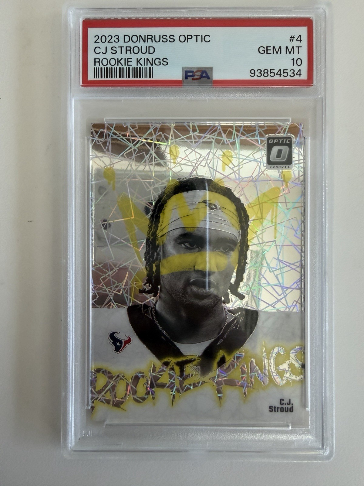 2023 Panini Donruss Optic C.J. Stroud Rookie Kings #4 RC PSA 10