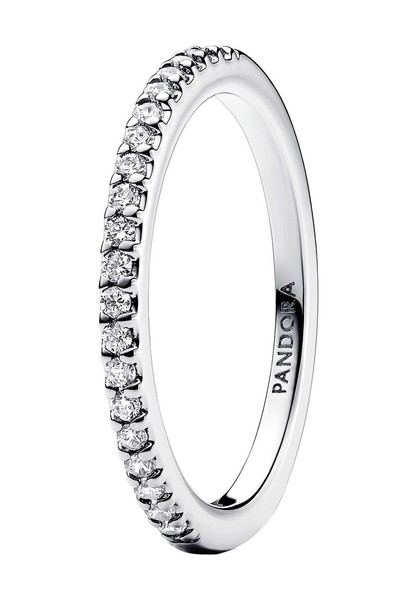 Pandora Ring GrößE 50, Funkelnder Band-Ring, Silber-image