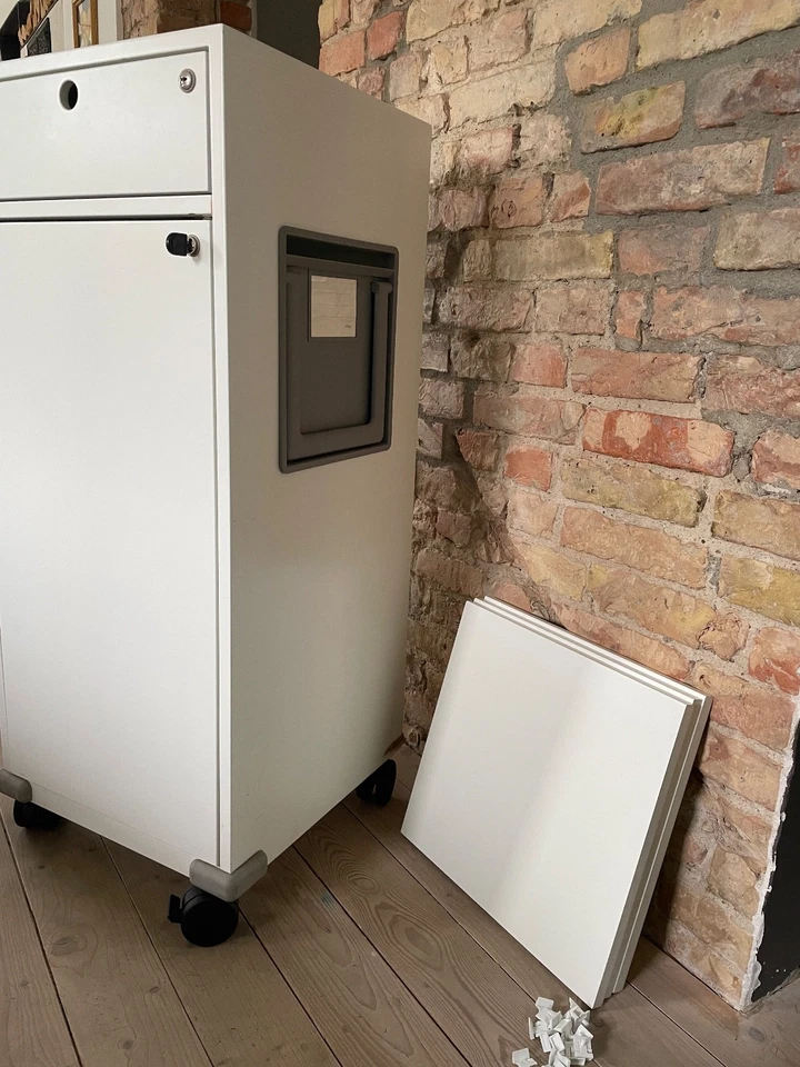 1x Vitra Rollcontainer hoch, Serie Ad-Hoc, weiss, Maße: H:110 x B:45,5 x T:45 cm - Bild 4 von 4