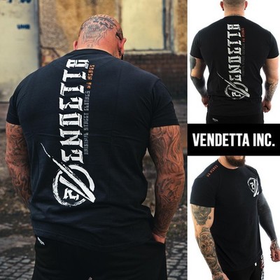 Vendetta Inc. Herren Rundhals kurzarm Shirt No Mercy schwarz VD-1143